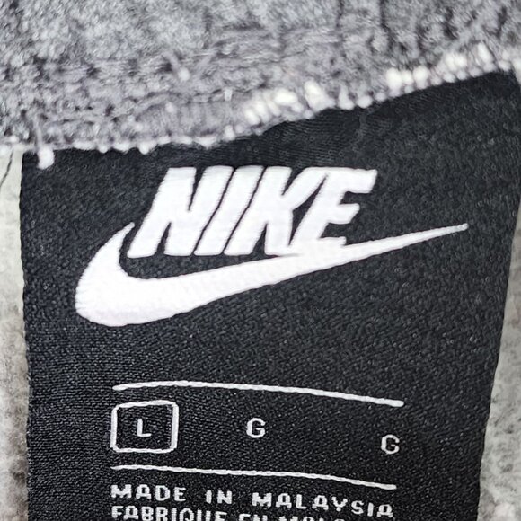 Nike Mens Grey Jogger Sweatpants Drawstring Elastic Waist Polyester Cotton L - Picture 6 of 13